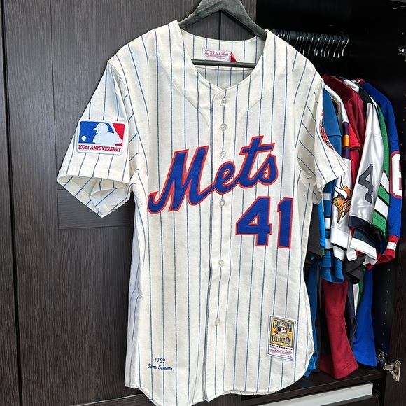 Tom Seaver New York Mets Mitchell & Ness 1969 Cooperstown Authentic Jersey - Picture 3 of 9